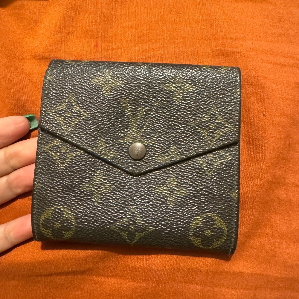 LV monogram compact wallet